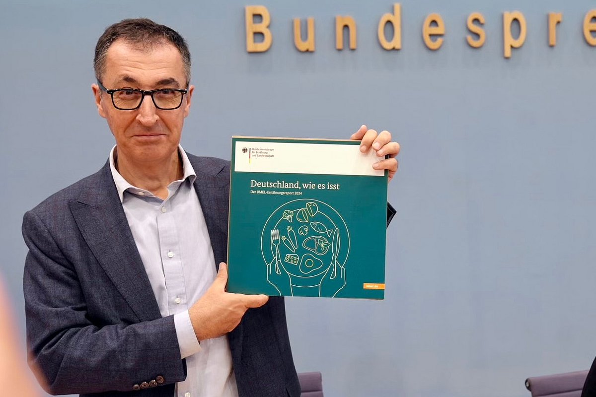 Bundesernährungsminister Cem Özdemir veröffentlicht Ernährungsreport 2024